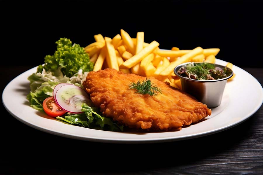 Schnitzel überbacken